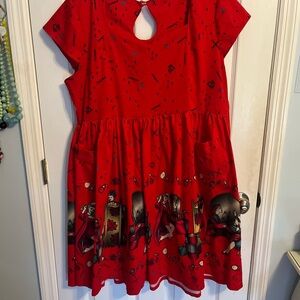 Pinup Retro  Rockabilly Swing Red dress